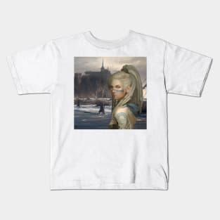 Viking Portrait at Shipyard Kids T-Shirt